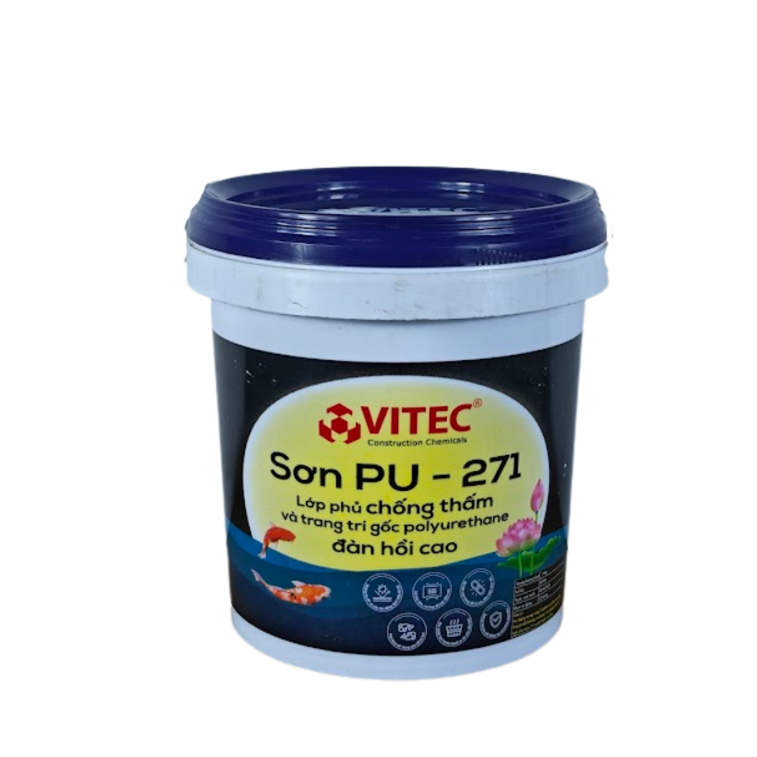 VITEC® PU-271 – Lớp phủ chống thấm và trang trí cho bể cá, gốc Polyurethane đàn hồi cao